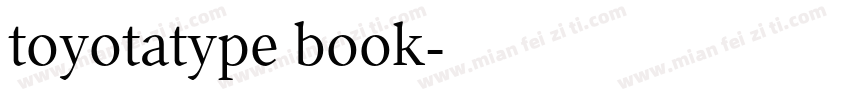 toyotatype book字体转换